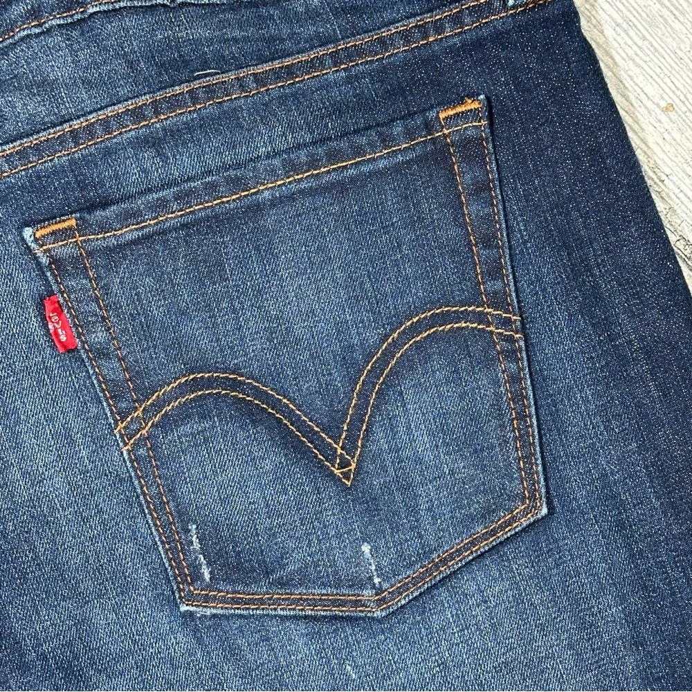 Ladies LEVI’S 545 Dark Wash 545 Ankle Skinny Jeans 16 - Picture 9 of 10